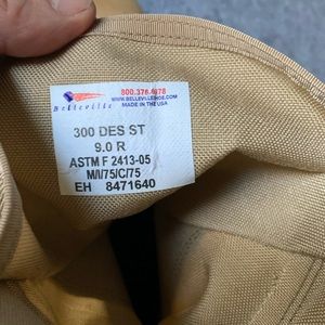 Coyote brown steel toe boots